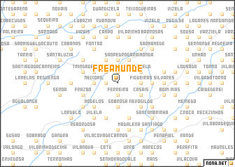 map of Freamunde