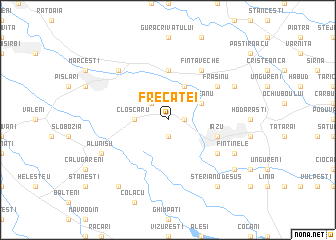 map of Frecăţei