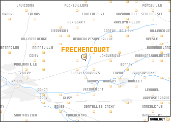 map of Fréchencourt