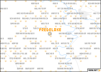 map of Fredelake
