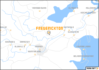 map of Frederickton