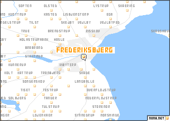 map of Frederiksbjerg