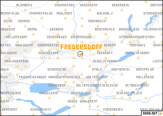 map of Fredersdorf