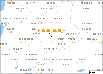 map of Fredersdorf