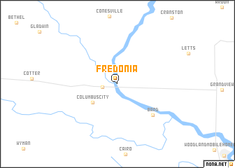 map of Fredonia