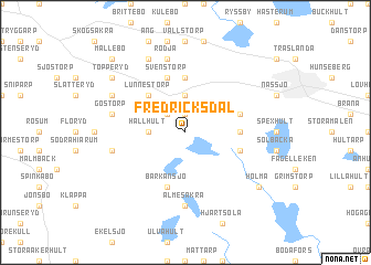 map of Fredricksdal