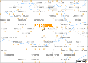 map of Fredropol