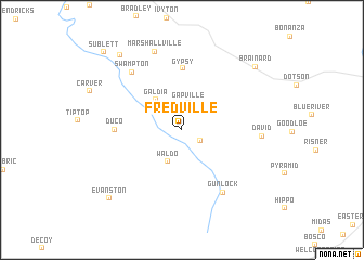 map of Fredville