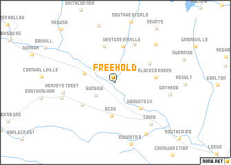 map of Freehold