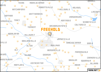 map of Freehold