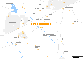 map of Freeman Mill