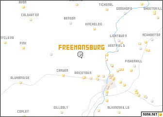 map of Freemansburg