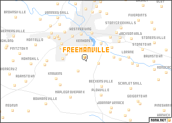 map of Freemanville