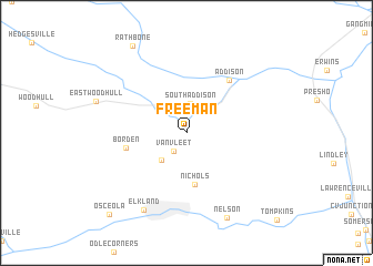 map of Freeman