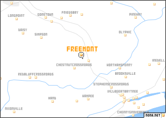 map of Freemont