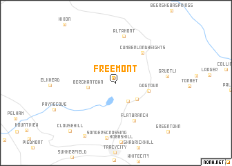 map of Freemont