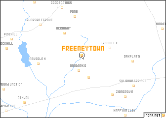 map of Freeneytown