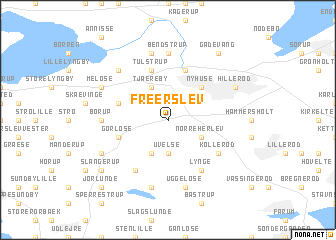 map of Freerslev