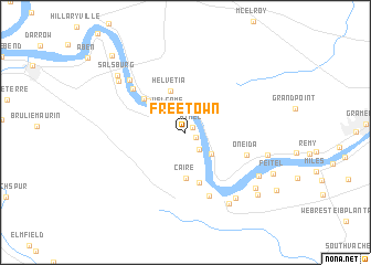 map of Free Town