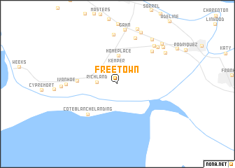 map of Freetown