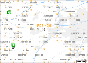 map of Freiham