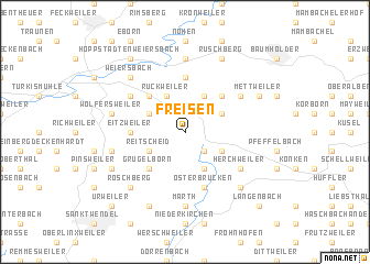 map of Freisen