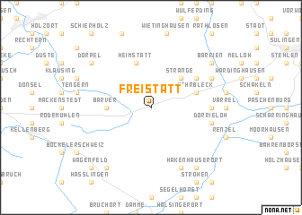 map of Freistatt