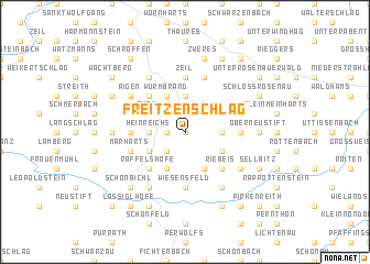 map of Freitzenschlag