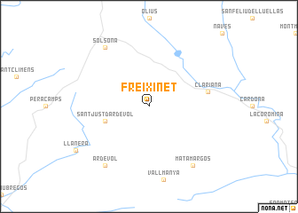 map of Freixinet