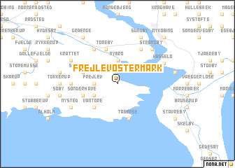 map of Frejlev Østermark