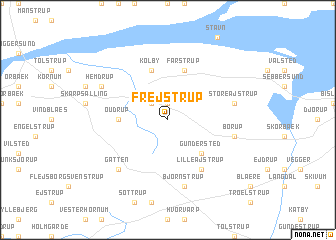 map of Frejstrup