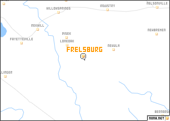 map of Frelsburg