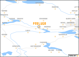 map of Freluga
