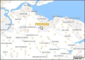 map of Freneau