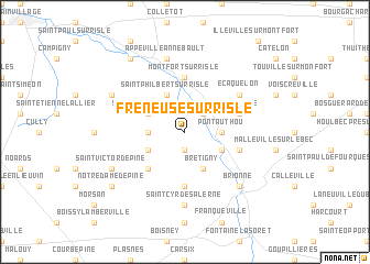 map of Freneuse-sur-Risle