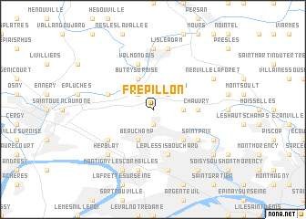 map of Frépillon