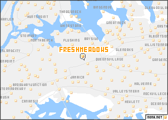 map of Fresh Meadows