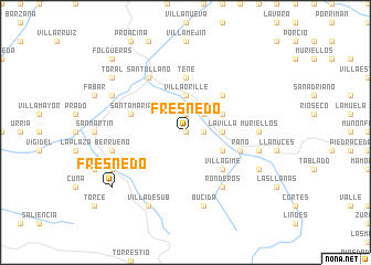 map of Fresnedo
