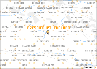 map of Fresnicourt-le-Dolmen