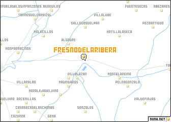 map of Fresno de la Ribera
