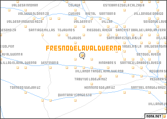 map of Fresno de la Valduerna