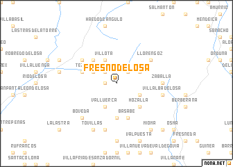 map of Fresno de Losa