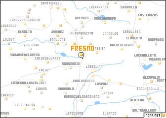 map of Fresno