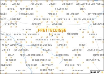 map of Frettecuisse