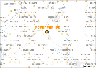 map of Freudenburg