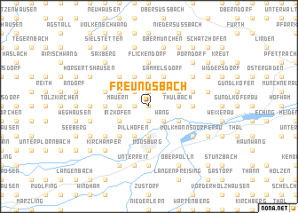 map of Freundsbach