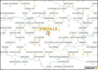 map of Fréville