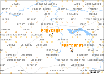 map of Freycenet