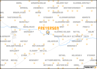 map of Freyersen