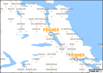 map of Fridhem